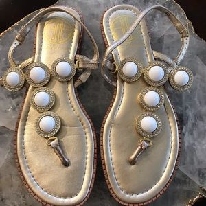 Lily Pulitzer Set in stone sandals sz 6